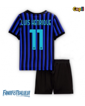 Inter Milan Luis Henrique #11 Echipament de Fotbal Replică 2025-26 Copii Acasa (+ Șorturi)